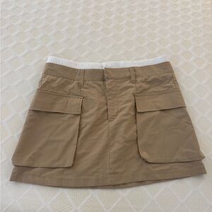 ASOS Tan Cargo Boxer Skirt